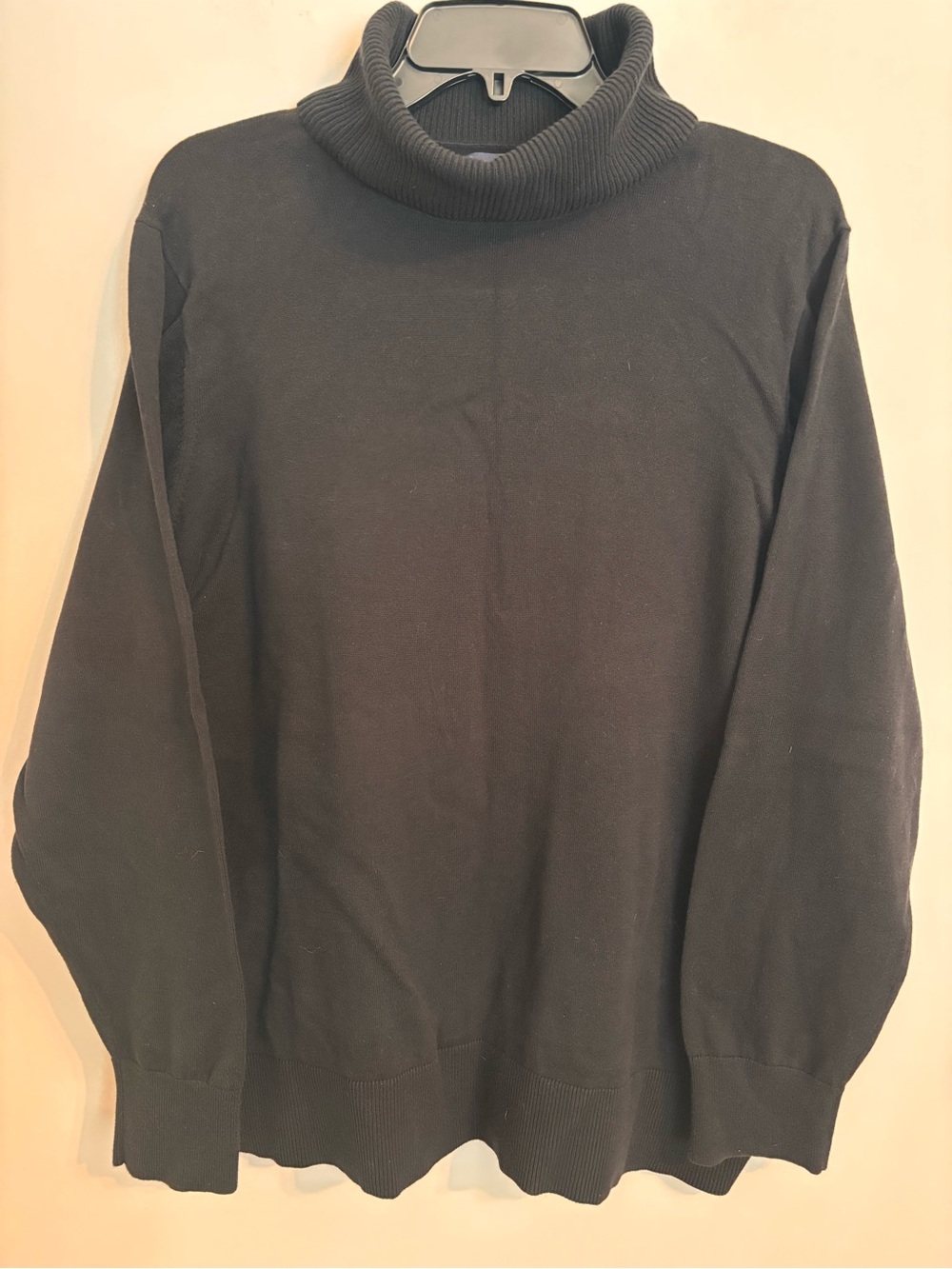 Lands’ End Black lightweight Sweater Turtleneck